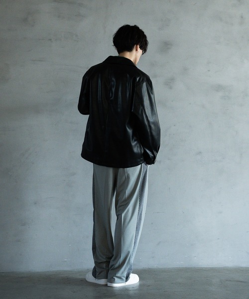 RATTLE TRAP（ラトルトラップ）の「シンセティックレザー カバーオールブルゾン（ブルゾン・メンズ・ブラック・L/LL）」の12枚目の写真