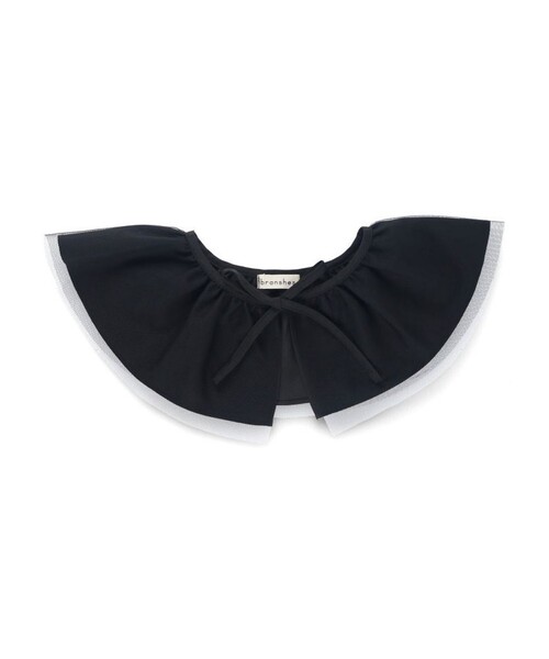 BRANSHES（ブランシェス）の「【b.+A】金子綾/チュール付き付け襟（付け襟・キッズ・オフホワイト/ブラック・M/L）」の4枚目の写真
