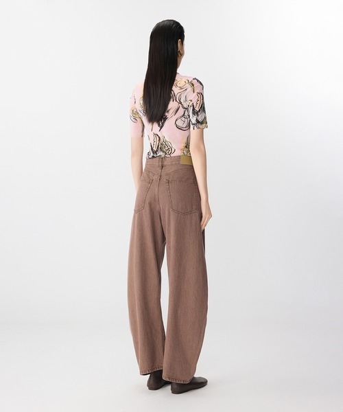 JNBY（ジェーエヌビーワイ）の「Floral Sheer Fit Top / シアーフィットトップス（Tシャツ/カットソー・レディース・ピンク/イエロー・36/38/40）」の8枚目の写真