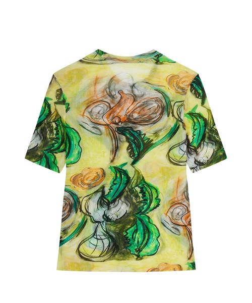 JNBY（ジェーエヌビーワイ）の「Floral Sheer Fit Top / シアーフィットトップス（Tシャツ/カットソー・レディース・ピンク/イエロー・36/38/40）」の15枚目の写真