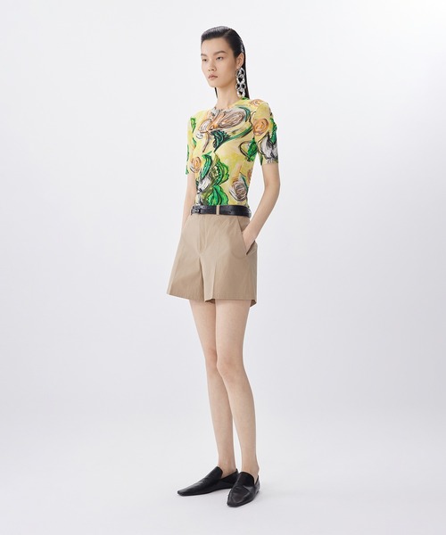 JNBY（ジェーエヌビーワイ）の「Floral Sheer Fit Top / シアーフィットトップス（Tシャツ/カットソー・レディース・ピンク/イエロー・36/38/40）」の22枚目の写真