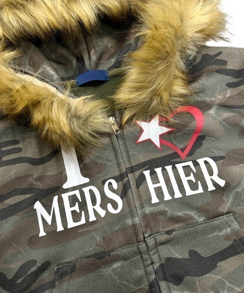 XU(エックスユー)の「【Never mind the XU】camouflage fur hood zipup hoodie / 【ネバーマインド ザ エックスユー】カモフラージュファーフードジップアップパーカー(パーカー・レディース・カモフラージュ・ONE SIZE)」の19枚目の写真