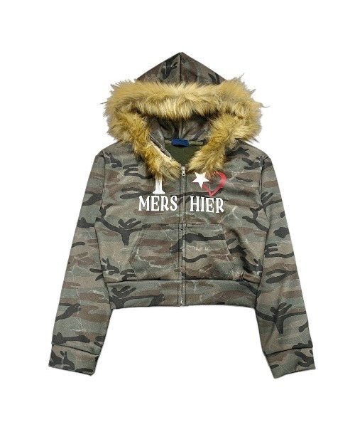 XU(エックスユー)の「【Never mind the XU】camouflage fur hood zipup hoodie / 【ネバーマインド ザ エックスユー】カモフラージュファーフードジップアップパーカー(パーカー・レディース・カモフラージュ・ONE SIZE)」の17枚目の写真