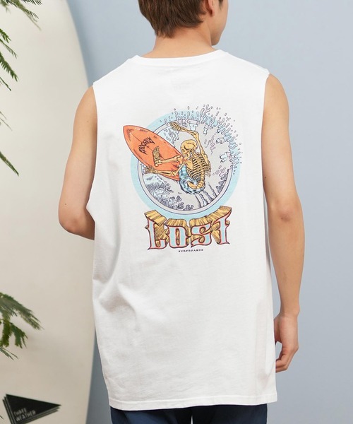 セール】lost/ロスト タンクトップ/ノースリーブTシャツ バック