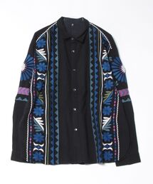 【チャイハネ】バフラ刺繍MEN'Sシャツ