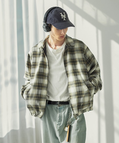 リバーシブル ダブルジップ ハリントンジャケット（ブルゾン）｜Bleme