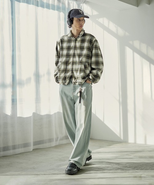 リバーシブル ダブルジップ ハリントンジャケット（ブルゾン）｜Bleme