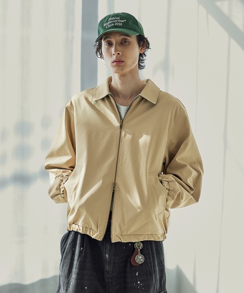 リバーシブル ダブルジップ ハリントンジャケット（ブルゾン