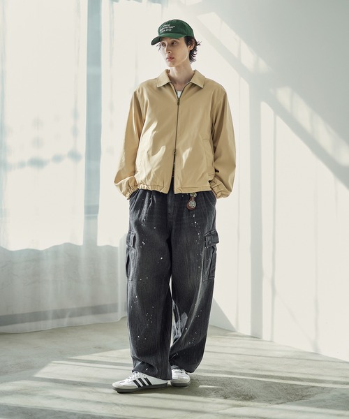 リバーシブル ダブルジップ ハリントンジャケット（ブルゾン）｜Bleme