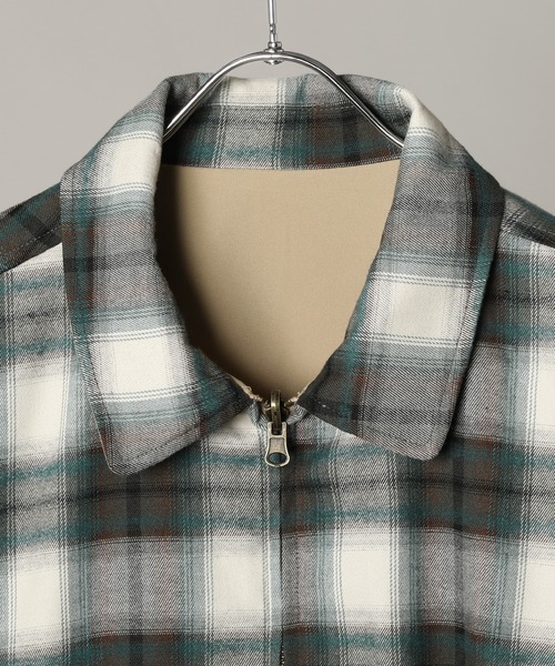 Bleme リバーシブル ダブルジップ ハリントンジャケット　 Mサイズ Bleme ブルゾン アウター リバーシブル ダブルジップ ハリントン