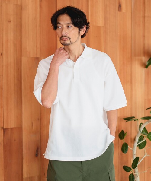 MARKA ビッグポロシャツ ZIP FIVE ポロシャツ 「ZIP FIVE」UVカット 速乾 ワンポイント