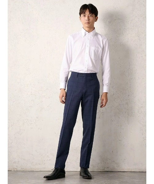 Perfect Suit FActory(パーフェクトスーツファクトリー)の「【WEB限定・クラシコ】長袖ワイシャツ ボタンダウン ホワイト(ビジネスシャツ・メンズ・ホワイト・首回り37cm-裄丈80cm/首回り39cm-裄丈82cm/首回り41cm-裄丈84cm/首回り43cm-裄丈86cm/首回り45cm-裄丈86cm)」の6枚目の写真