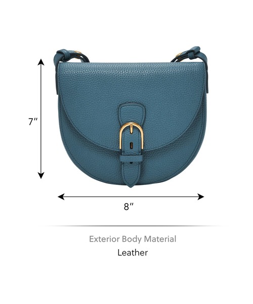 FOSSIL(フォッシル)の「フォッシル 斜めがけバッグ レディース レザー ブルー スマホ収納可 ZB11068106(ショルダーバッグ・レディース・ブルー・FREE)」の4枚目の写真