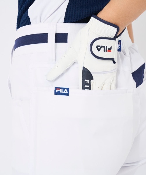 FILA GOLF（フィラゴルフ ）の「【FILA GOLF/フィラゴルフ】レディース9分丈パンツ 　ゴルフ　吸水撥水（その他パンツ・レディース・ホワイト/ベージュ/ネイビー・SMALL/MEDIUM/LARGE/X-LARGE）」の10枚目の写真