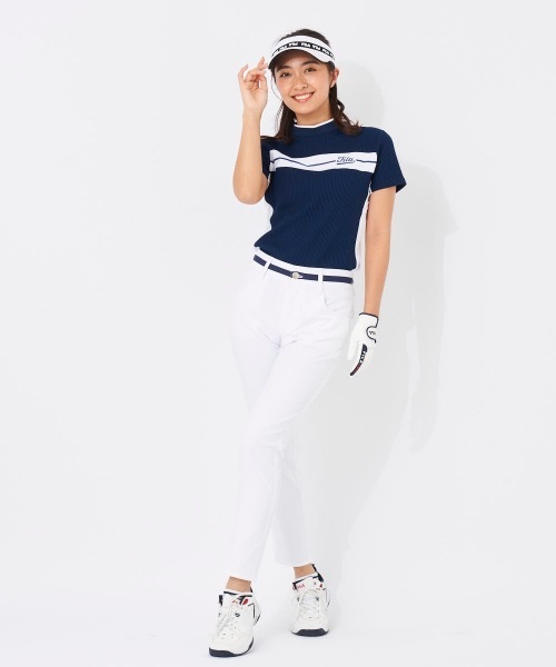 FILA GOLF（フィラゴルフ ）の「【FILA GOLF/フィラゴルフ】レディース9分丈パンツ 　ゴルフ　吸水撥水（その他パンツ・レディース・ホワイト/ベージュ/ネイビー・SMALL/MEDIUM/LARGE/X-LARGE）」の12枚目の写真