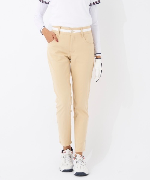 FILA GOLF（フィラゴルフ ）の「【FILA GOLF/フィラゴルフ】レディース9分丈パンツ 　ゴルフ　吸水撥水（その他パンツ・レディース・ホワイト/ベージュ/ネイビー・SMALL/MEDIUM/LARGE/X-LARGE）」の15枚目の写真