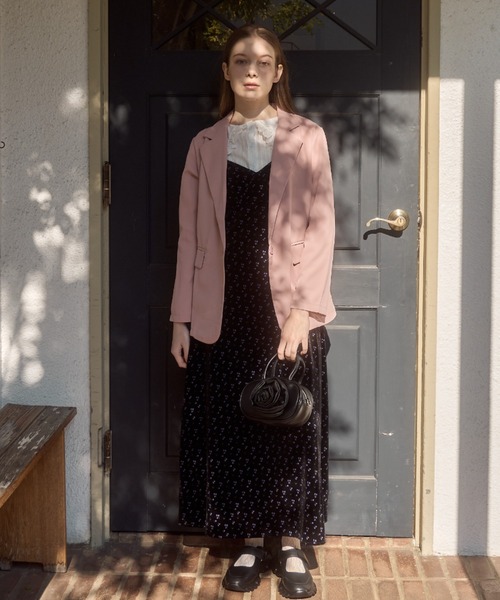 Birthday room（バースデイルーム）の「カラーテーラードジャケット/color tailored jacket（テーラードジャケット・レディース・ピンク/ブラック/ライトブルー・FREE）」の22枚目の写真