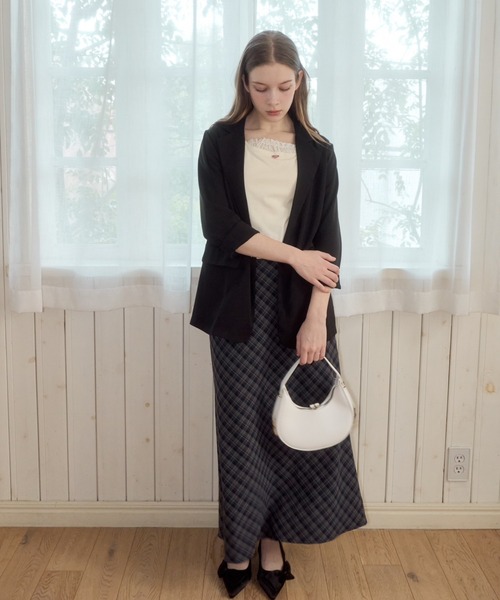 Birthday room（バースデイルーム）の「カラーテーラードジャケット/color tailored jacket（テーラードジャケット・レディース・ピンク/ブラック/ライトブルー・FREE）」の10枚目の写真