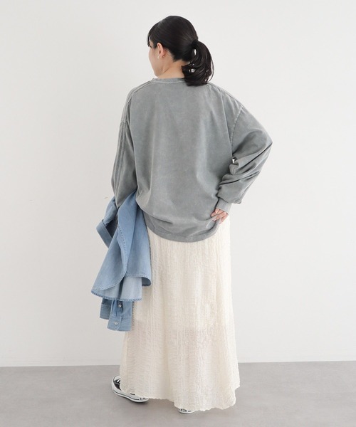 CRAFT STANDARD BOUTIQUE（クラフトスタンダードブティック）の「【ユニセックス】ヴィンテージゲームシャツ-B（Tシャツ/カットソー・レディース・アイボリー/ブラック/グレー・S/M/L）」の8枚目の写真