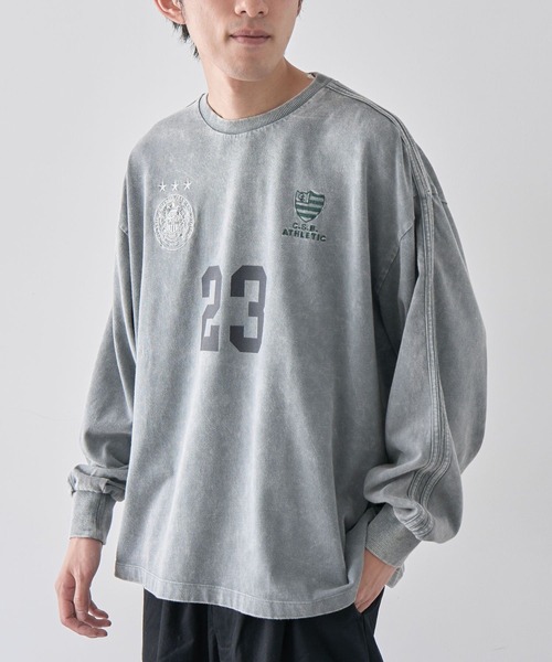 CRAFT STANDARD BOUTIQUE（クラフトスタンダードブティック）の「【ユニセックス】ヴィンテージゲームシャツ-B（Tシャツ/カットソー・レディース・アイボリー/ブラック/グレー・S/M/L）」の14枚目の写真