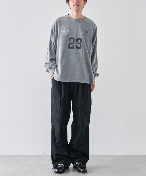 CRAFT STANDARD BOUTIQUE（クラフトスタンダードブティック）の「【ユニセックス】ヴィンテージゲームシャツ-B（Tシャツ/カットソー・レディース・アイボリー/ブラック/グレー・S/M/L）」の16枚目の写真