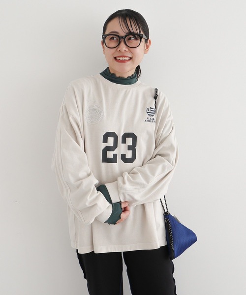 CRAFT STANDARD BOUTIQUE（クラフトスタンダードブティック）の「【ユニセックス】ヴィンテージゲームシャツ-B（Tシャツ/カットソー・レディース・アイボリー/ブラック/グレー・S/M/L）」の19枚目の写真