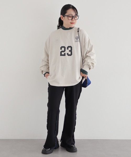 CRAFT STANDARD BOUTIQUE（クラフトスタンダードブティック）の「【ユニセックス】ヴィンテージゲームシャツ-B（Tシャツ/カットソー・レディース・アイボリー/ブラック/グレー・S/M/L）」の20枚目の写真