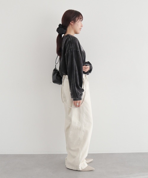 CRAFT STANDARD BOUTIQUE（クラフトスタンダードブティック）の「【ユニセックス】ヴィンテージゲームシャツ-B（Tシャツ/カットソー・レディース・アイボリー/ブラック/グレー・S/M/L）」の12枚目の写真