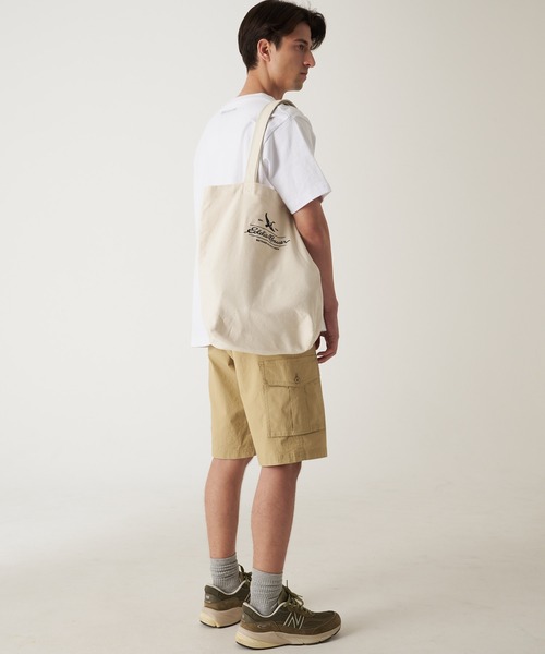 Eddie Bauer(エディーバウアー)の「ロゴトート(トートバッグ・メンズ・ネイビー/モスグリーン/アイボリー・F)」の8枚目の写真