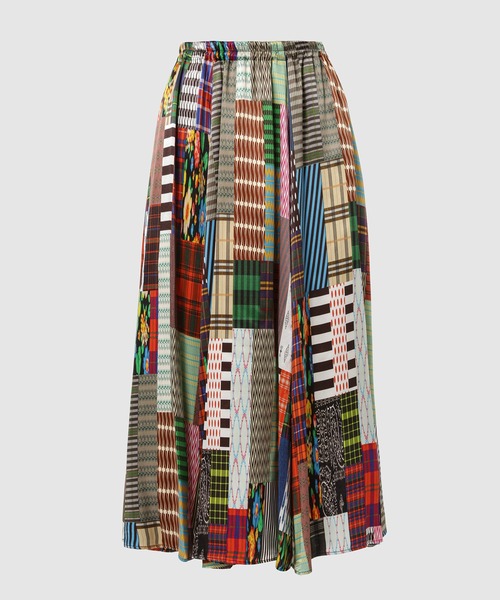 ANREALAGE(アンリアレイジ)の「PATCHWORK PRINT SKIRT(スカート・レディース・カラフル・ONE SIZE)」の1枚目の写真