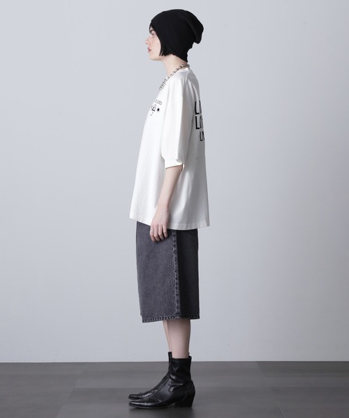 ROSE BUD(ローズバッド)の「(GENE HEAVENS)DEL SOL EMBROIDERED H/S TEE(Tシャツ/カットソー・レディース・ブラック/ブラウン/ホワイト・ONE SIZE)」の6枚目の写真