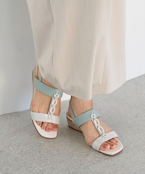 Riz raffinee（リズラフィーネ）の「ウェッジサンダル（サンダル・レディース・ブラック/オリーブ/ベージュ・M/L/S）」の3枚目の写真