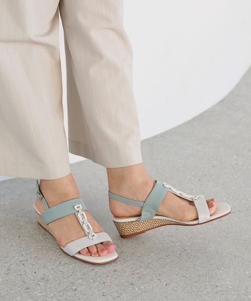 Riz raffinee（リズラフィーネ）の「ウェッジサンダル（サンダル・レディース・ブラック/オリーブ/ベージュ・M/L/S）」の22枚目の写真