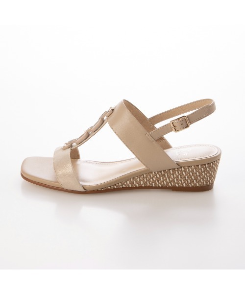 Riz raffinee（リズラフィーネ）の「ウェッジサンダル（サンダル・レディース・ブラック/オリーブ/ベージュ・M/L/S）」の9枚目の写真