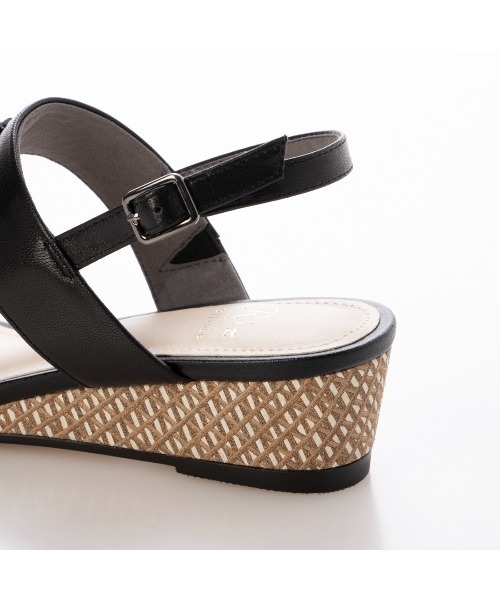 Riz raffinee（リズラフィーネ）の「ウェッジサンダル（サンダル・レディース・ブラック/オリーブ/ベージュ・M/L/S）」の8枚目の写真