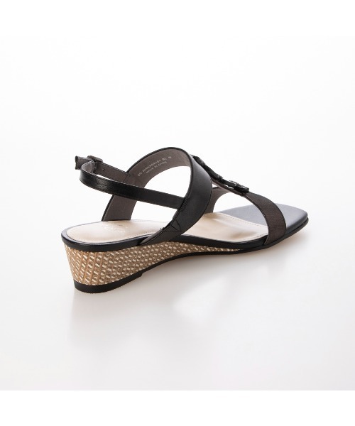 Riz raffinee（リズラフィーネ）の「ウェッジサンダル（サンダル・レディース・ブラック/オリーブ/ベージュ・M/L/S）」の5枚目の写真