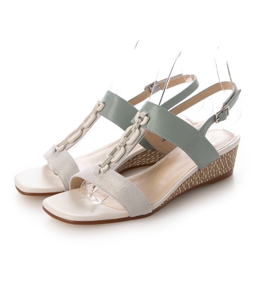 Riz raffinee（リズラフィーネ）の「ウェッジサンダル（サンダル・レディース・ブラック/オリーブ/ベージュ・M/L/S）」の14枚目の写真