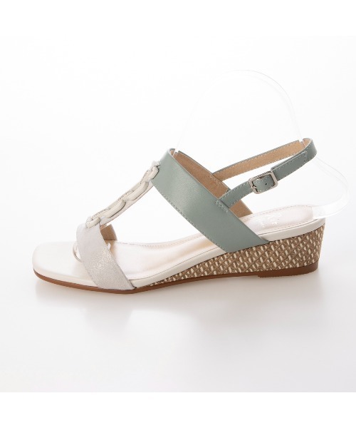 Riz raffinee（リズラフィーネ）の「ウェッジサンダル（サンダル・レディース・ブラック/オリーブ/ベージュ・M/L/S）」の15枚目の写真