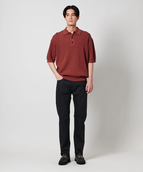 UNITED ARROWS（ユナイテッドアローズ）の「カイハラ スリムテーパード ブラック  デニム（デニムパンツ・メンズ・ブラック/ライトグレー・S/M/L/XL）」の5枚目の写真