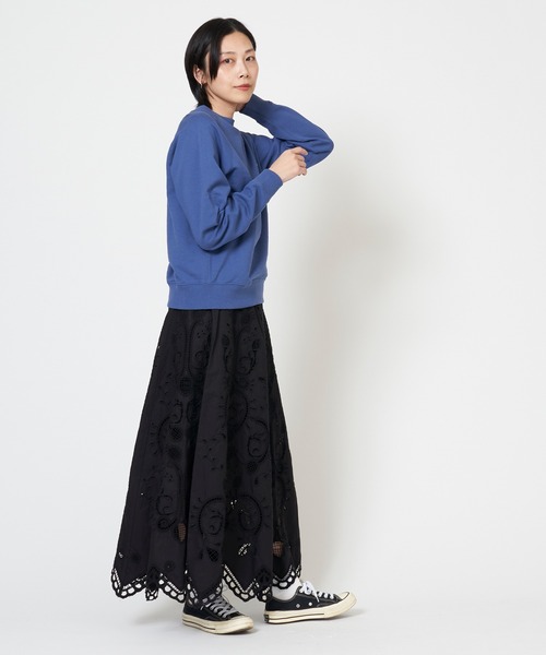 ORCIVAL（オーシバル）の「BOAT NECK PULLOVER ボート ネック プルオーバー（スウェット・レディース・ブラック/ブルー/トップグレー/レッド/キナリ・2/1）」の13枚目の写真