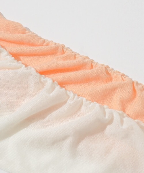 flower（フラワー）の「リンクルリブロングスリーブ（Tシャツ/カットソー・レディース・アイボリー/オレンジ・FREE）」の8枚目の写真