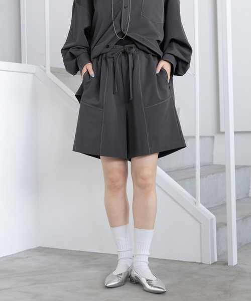 セール】＜セットアップ対応＞TRステッチショートパンツ/ハーフパンツ