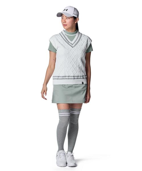 UNDER ARMOUR(アンダーアーマー)の「UAドライブ Vネック セーター ベスト(ゴルフ/レディース)(ベスト・レディース・ホワイト・M/L/S/XL)」の3枚目の写真