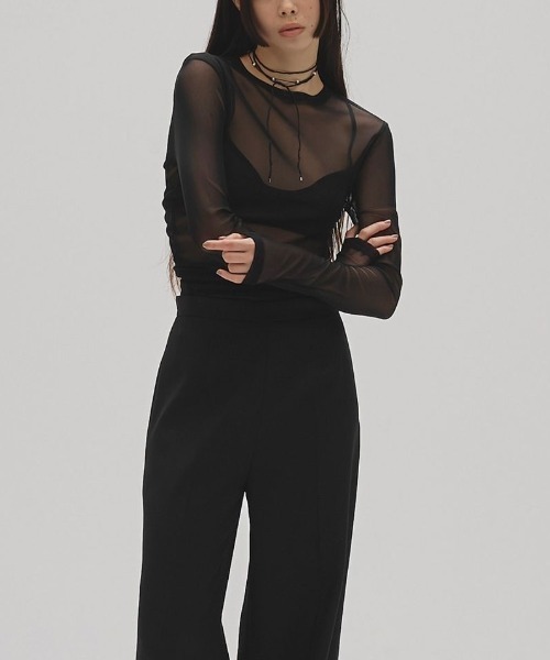 TODAYFUL(トゥデイフル)の「TODAYFUL Cord Pearl Choker コードパールチョーカー/12510910(チョーカー・レディース・ブラック・ONE SIZE)」の4枚目の写真