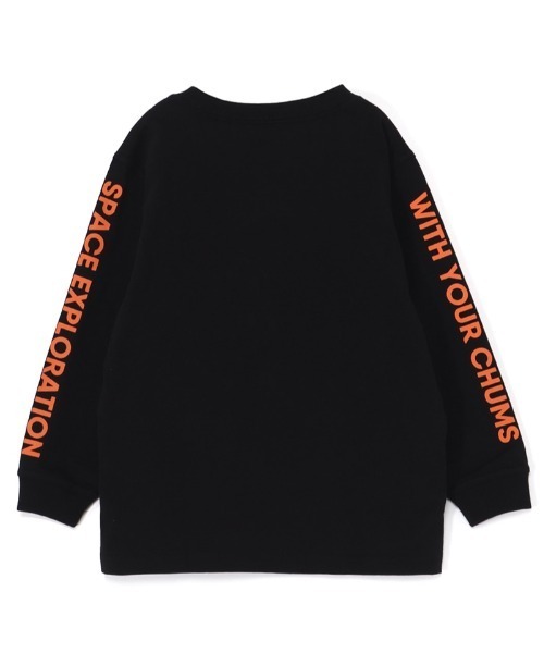 CHUMS(チャムス)の「【CHUMS】 Kids Space Exploration L/S T-Shirt キッズ スペースエクスプロアレイション ロングスリーブティーシャツ(Tシャツ/カットソー・キッズ・ホワイト/ブラック/ブルー/グレー・X-LARGE/LARGE/MEDIUM)」の5枚目の写真