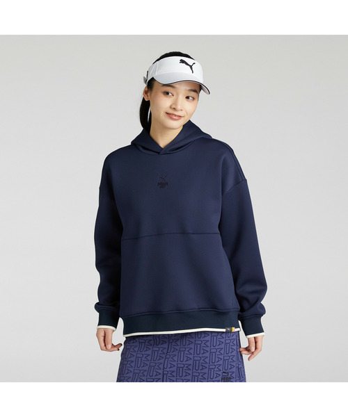 PUMA(プーマ)の「PUMA プーマ ウィメンズ ゴルフ FOG リラックス スウェット フーディ(パーカー・レディース・ネイビー/オフホワイト/グレー・SMALL/MEDIUM/X-LARGE/LARGE)」の3枚目の写真