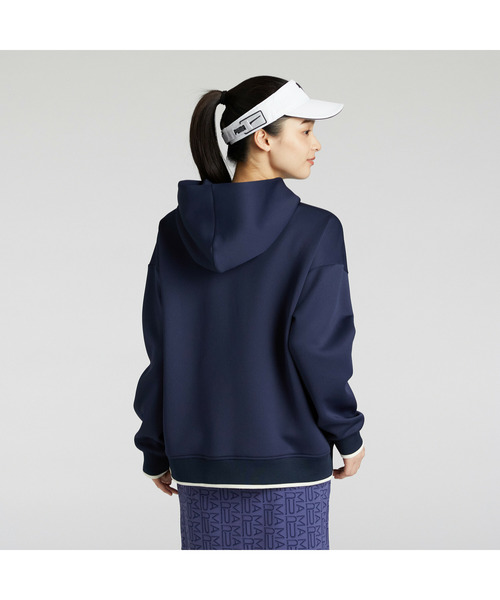 PUMA(プーマ)の「PUMA プーマ ウィメンズ ゴルフ FOG リラックス スウェット フーディ(パーカー・レディース・ネイビー/オフホワイト/グレー・SMALL/MEDIUM/X-LARGE/LARGE)」の4枚目の写真
