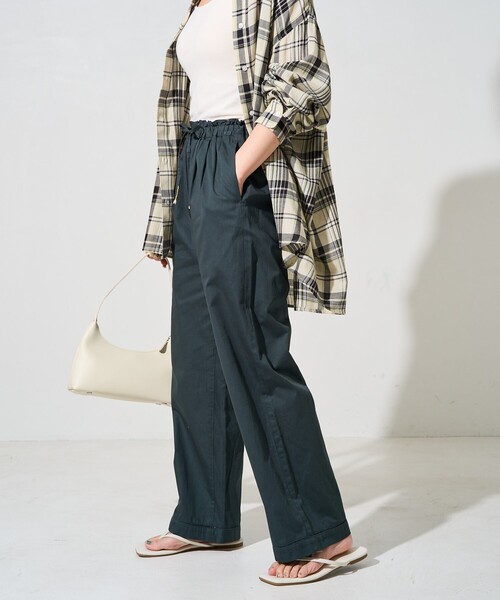 gasa grue ⿻ 【 新品 タグ付き 】 コットン ペチパンツ レース 春 セール】限定展開 インド ハシゴレース タック イージーパンツ