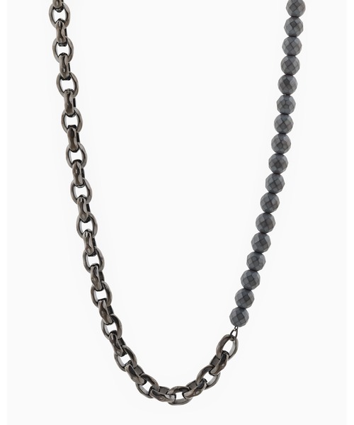 ARMANI EXCHANGE(アルマーニエクスチェンジ)の「【A|X アルマーニ エクスチェンジ】ガンメタルチェーンネックレス(Gunmetal)_AXG0150060(ネックレス・メンズ・その他1・FREE)」の3枚目の写真