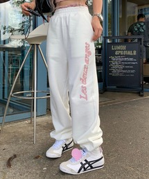 mayu - レースレイヤード風スウェットパンツ made in INTERFACTORY